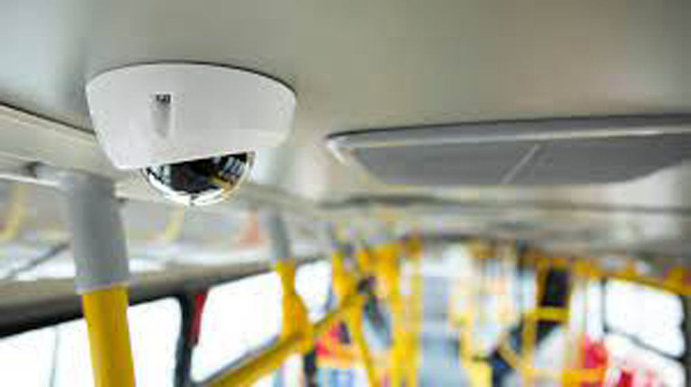 Cámaras en el transporte público.