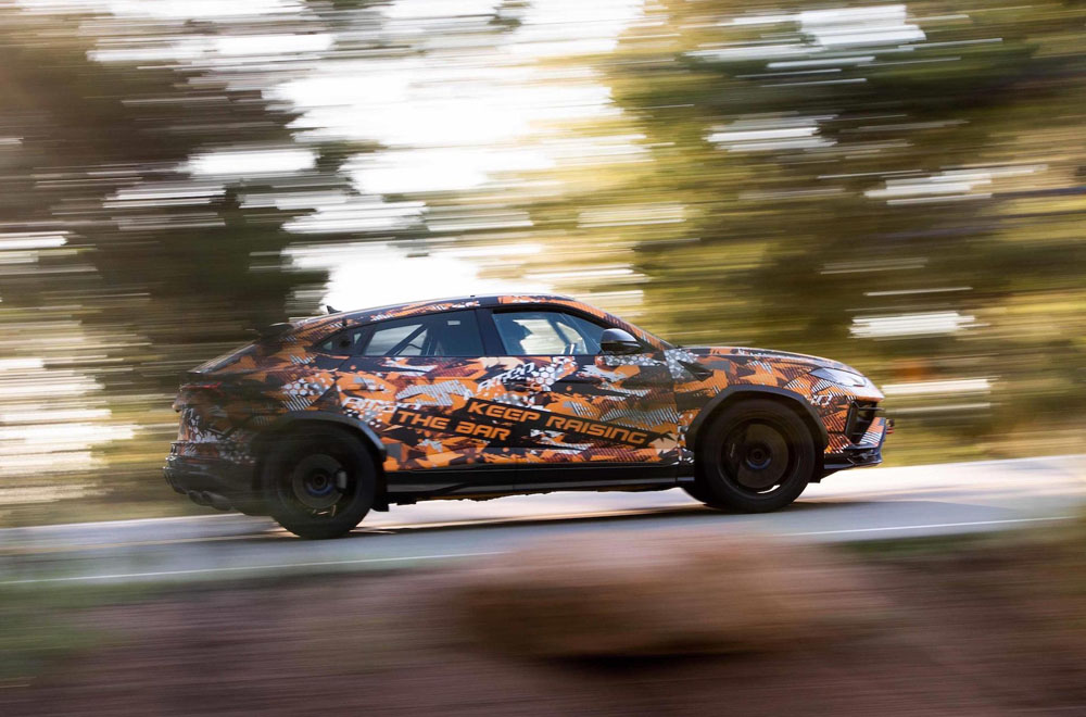 Lamborghini Urus Pikes Peak. Imagen barrido.