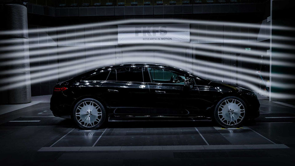 Brabus acentúa la imagen y la eficiencia del Mercedes-Benz EQS 1 Motor16 Brabus Mercedes-Benz EQS. Imagen túnel del viento.