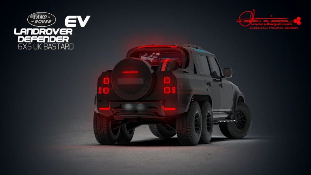 Land Rover Defender 6x6, un monstruo virtual  13 Motor16 LRLand Rover Defender 6x6 UK Bastard Renderings 12 Motor16