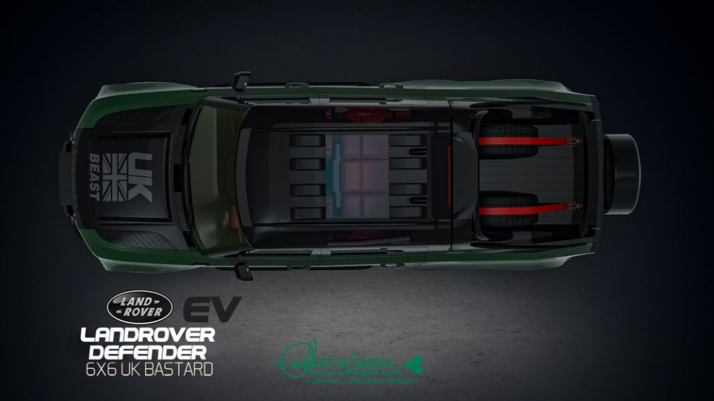 Land Rover Defender 6x6, un monstruo virtual  14 Motor16 LRLand Rover Defender 6x6 UK Bastard Renderings 13 Motor16