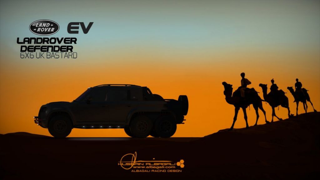 Land Rover Defender 6x6, un monstruo virtual  15 Motor16 LRLand Rover Defender 6x6 UK Bastard Renderings 15 Motor16