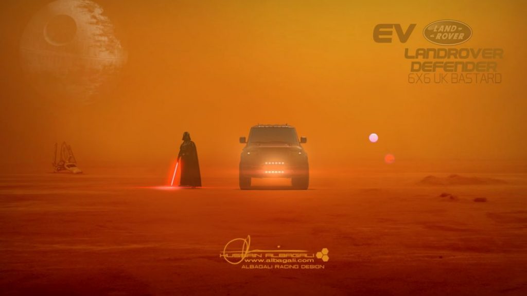 Land Rover Defender 6x6, un monstruo virtual  16 Motor16 LRLand Rover Defender 6x6 UK Bastard Renderings 16 1 Motor16