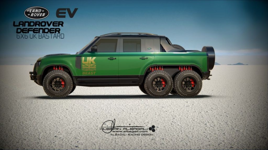 Land Rover Defender 6x6, un monstruo virtual  5 Motor16 LRLand Rover Defender 6x6 UK Bastard Renderings 2 Motor16