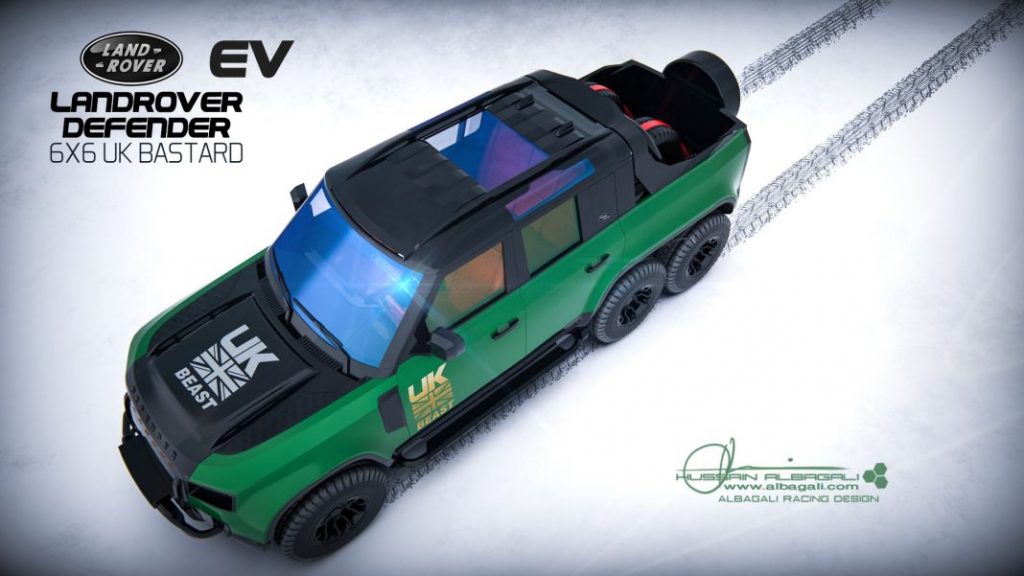 Land Rover Defender 6x6, un monstruo virtual  9 Motor16 LRLand Rover Defender 6x6 UK Bastard Renderings 6 Motor16