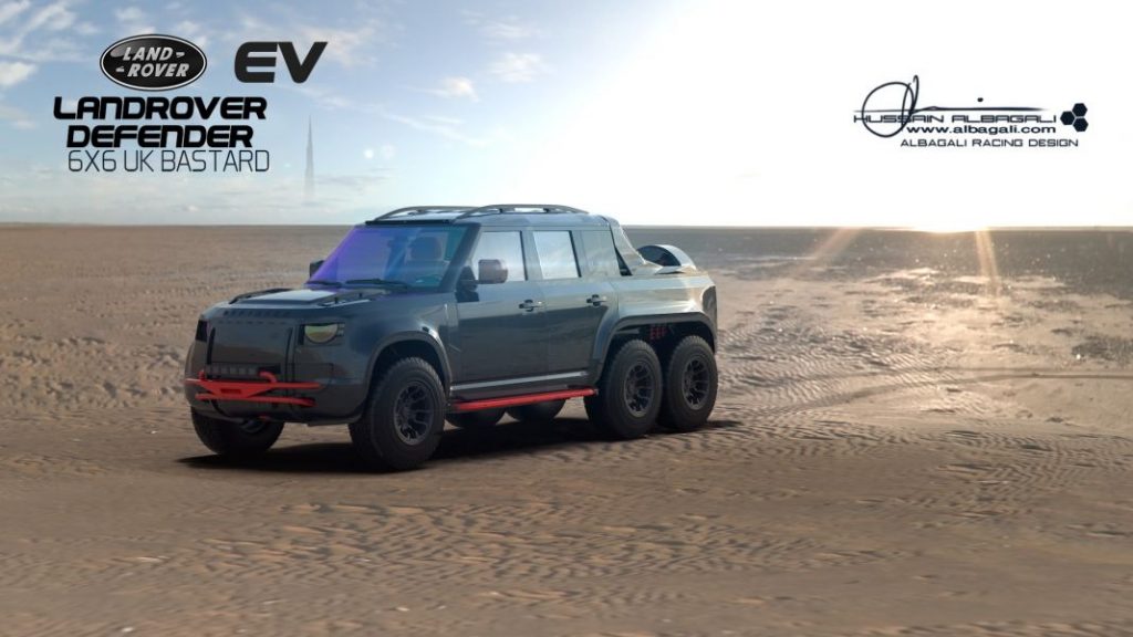 Land Rover Defender 6x6, un monstruo virtual  10 Motor16 LRLand Rover Defender 6x6 UK Bastard Renderings 7 Motor16