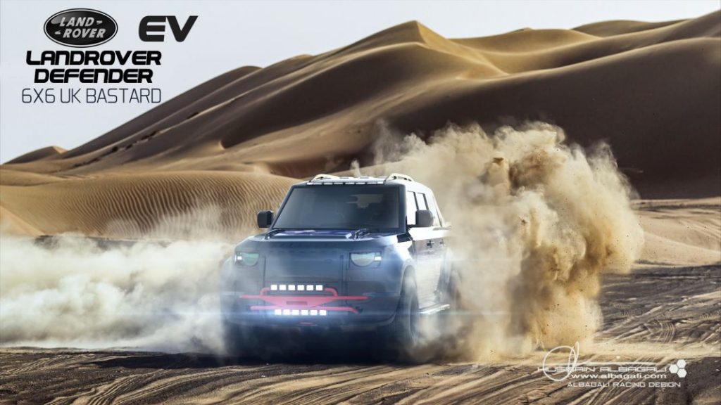 Land Rover Defender 6x6, un monstruo virtual  11 Motor16 LRLand Rover Defender 6x6 UK Bastard Renderings 8 1 Motor16