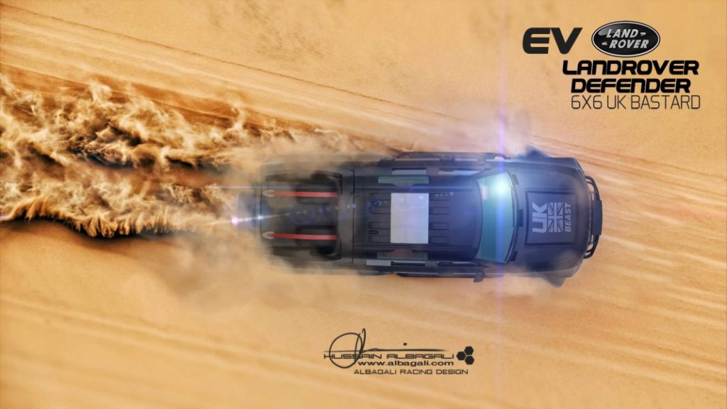 Land Rover Defender 6x6, un monstruo virtual  12 Motor16 LRLand Rover Defender 6x6 UK Bastard Renderings 9 Motor16