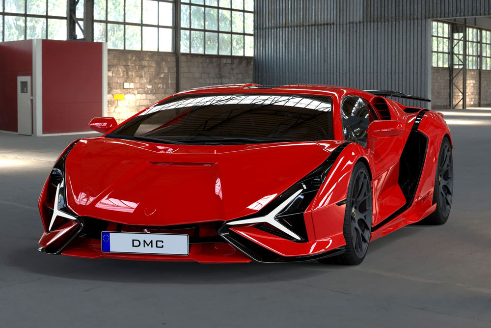 Según DMC, así será el sucesor del Lamborghini Aventador 1 Motor16 DMC Lamborghini Revuelto Render. Imagen frontal.