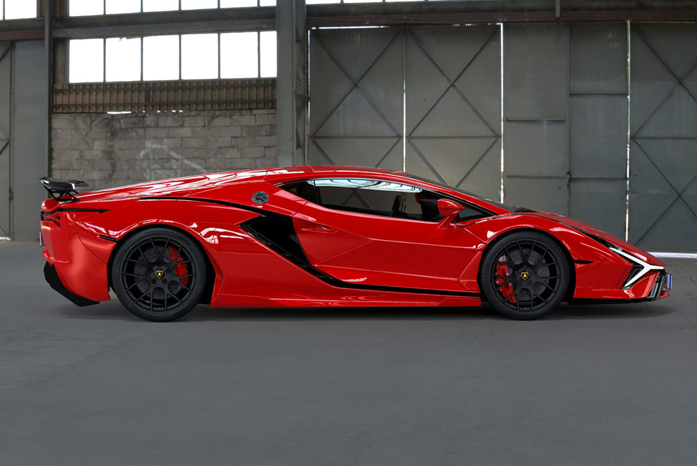 Según DMC, así será el sucesor del Lamborghini Aventador 2 Motor16 DMC Lamborghini Revuelto Render. Imagen perfil.