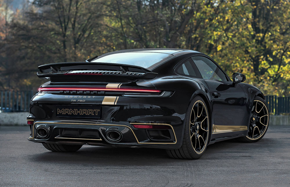 Manhart Porsche 911 Turbo S. Imagen estática trasera.
