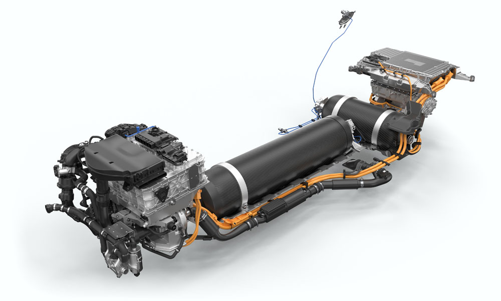 BMW iX5 Hydrogen. Imagen mecánica.