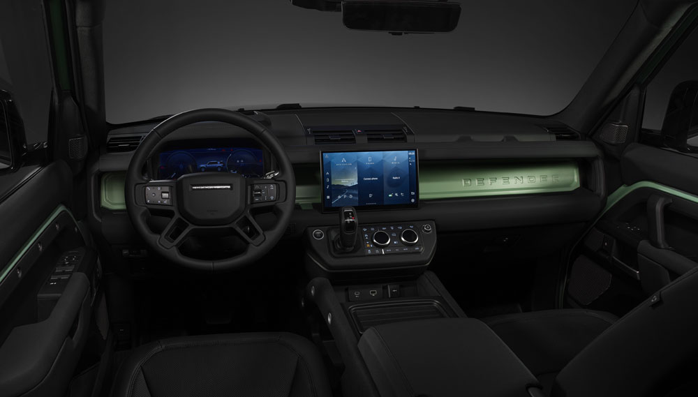 Land Rover Defender 75th Anniversary. Imagen interior.