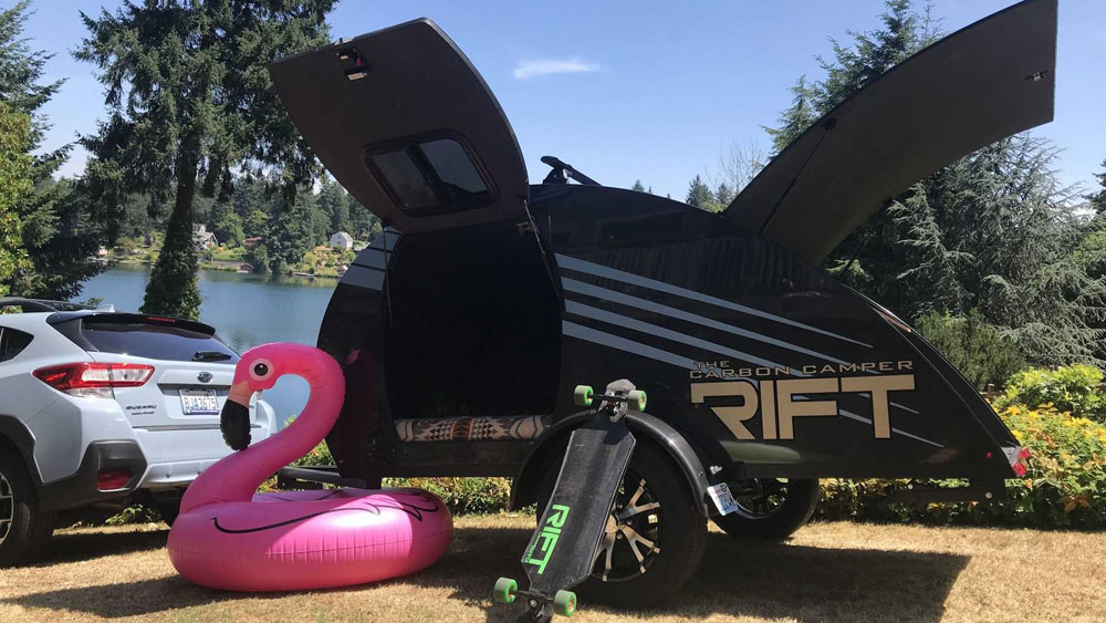 La caravana más ligera del mundo pesa 225 kilos y es de carbono 7 Motor16 2022 rift utility camper carbono 5 Motor16