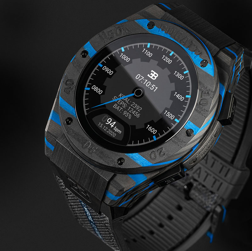 2022 Bugatti Carbon Limited Edition Smartwatch 7 Motor16