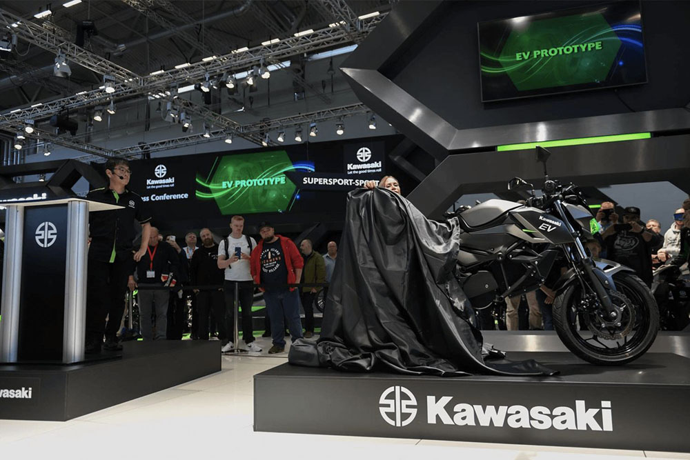 Kawasaki EV Prototype. Imagen moto eléctrica.