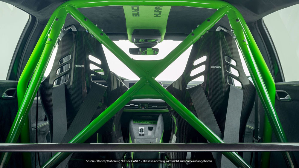 Este Volkswagen Golf R es más potente y ligero que un 911 GT3 2 Motor16 Volkswagen Golf R Hurricane. Imagen interior.