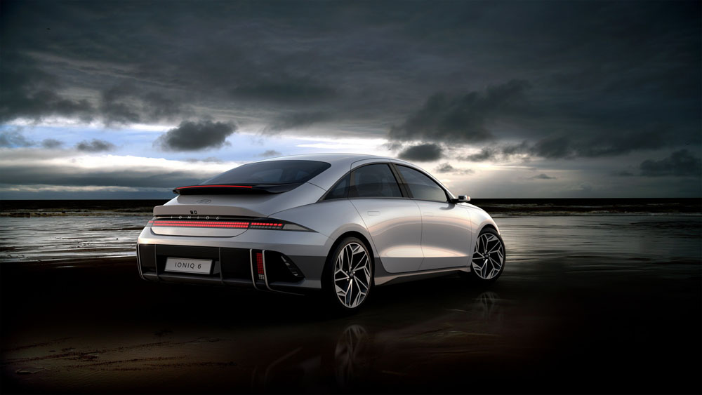 Hyundai Ioniq 6: más de 600 kilómetros 'non stop' 1 Motor16 Hyundai Ioniq 6. Imagen estática trasera.