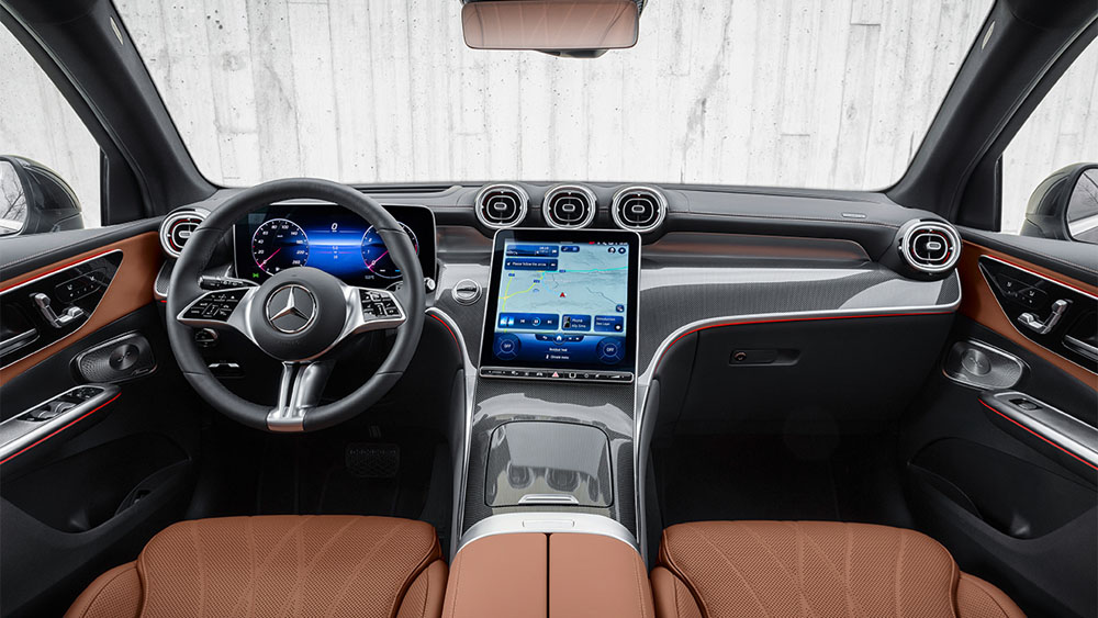 Mercedes-Benz GLC 350 e 4Matic: El tercer híbrido enchufable que cruza el charco 2 Motor16 2022 Mercedes-Benz GLC. Imagen interior.