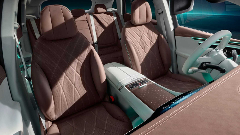El último adelanto del Mercedes-Benz EQE SUV 1 Motor16 Mercedes-Benz EQE SUV. Imagen interior.