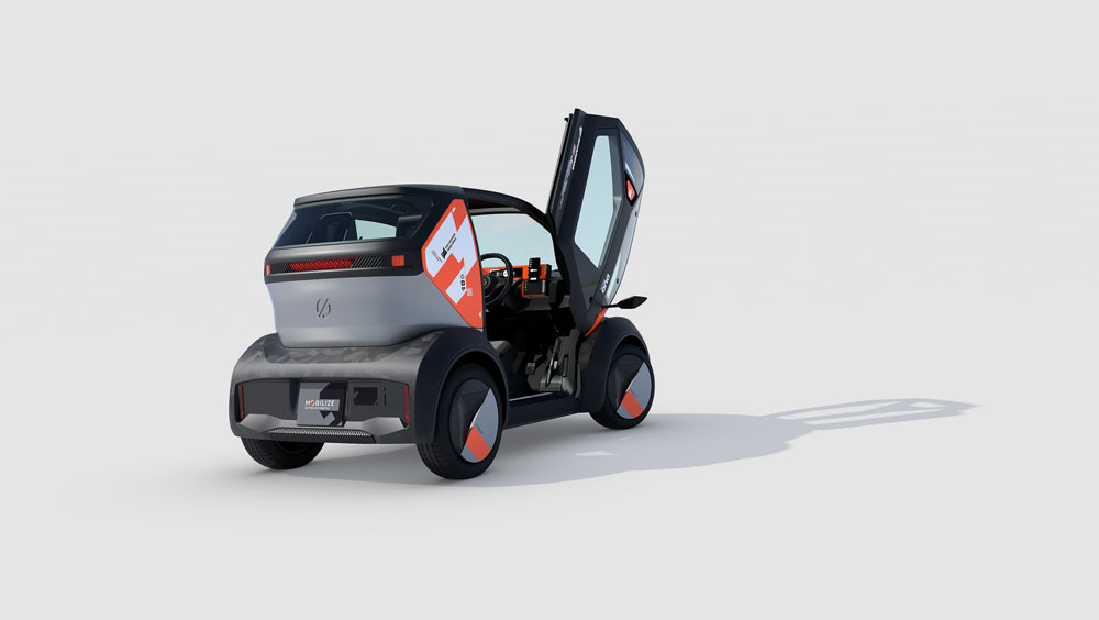 Mobilize reinventa y mejora el electrizante Renault Twizy 4 Motor16 Mobilize Duo Renault Twizy. Imagen estudio trasera.