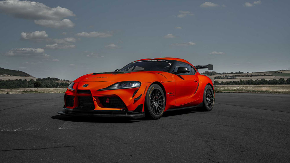 Toyota GR Supra GT4 EVO. Imagen frontal.