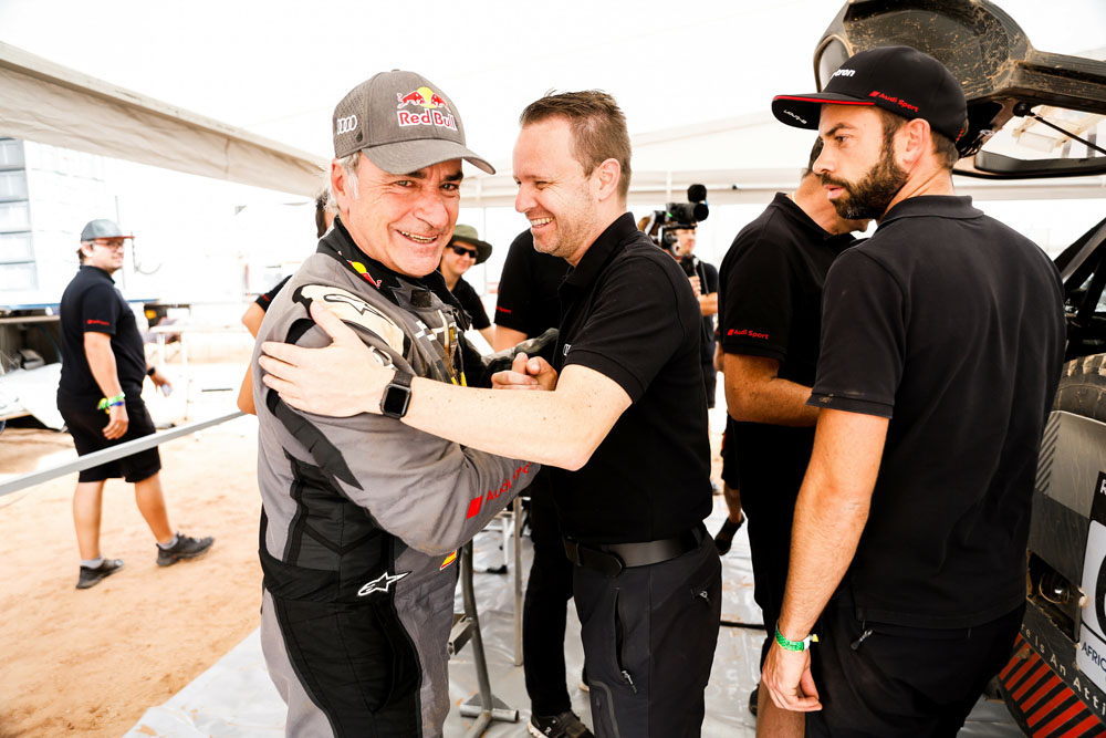 Carlos Sainz, optimista con su Audi RS Q e-tron de cara al Dakar 2 Motor16 Carlos Sainz.
