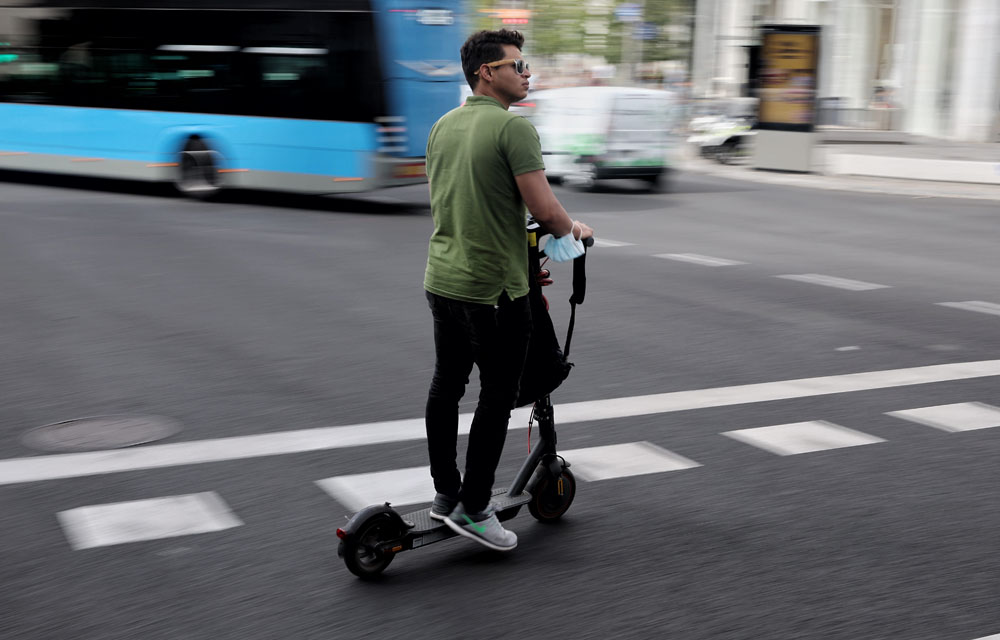 Patinete eléctrico.