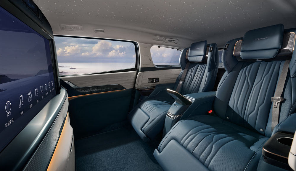 Buick Century. Imagen interior cuatro asientos.