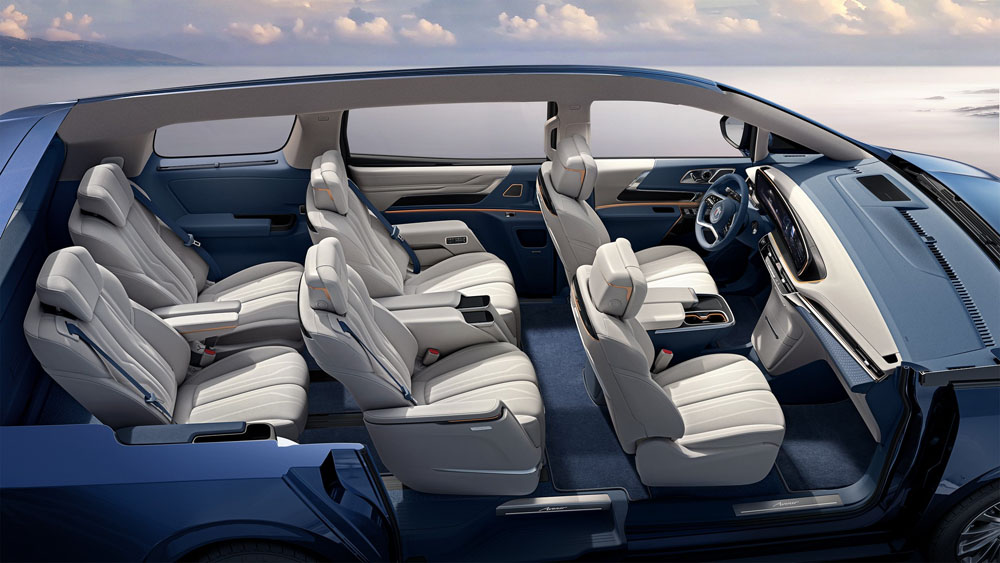 Buick Century. Imagen interior seis asientos.