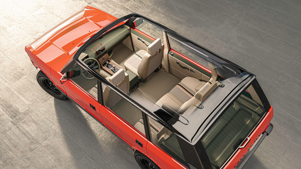 Lunaz Range Rover Electromod Town. Imagen interior.
