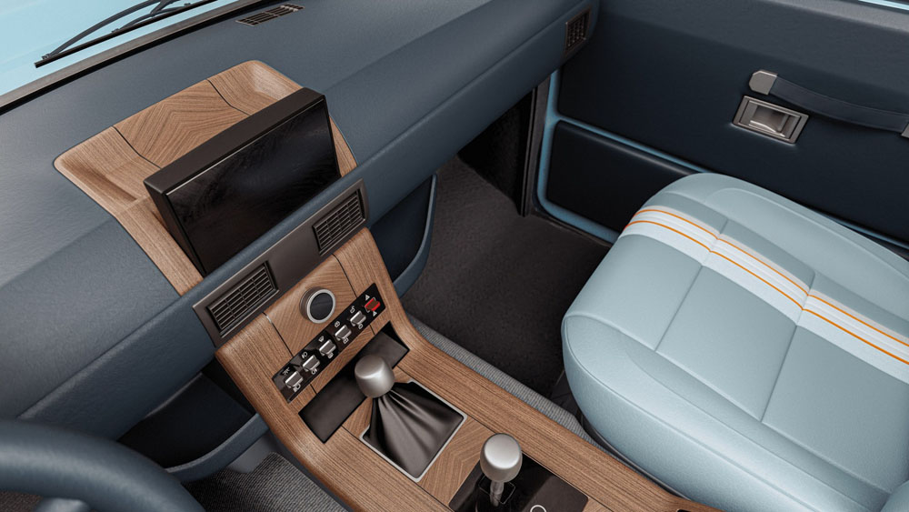 Lunaz Range Rover Electromod Safari. Imagen interior.