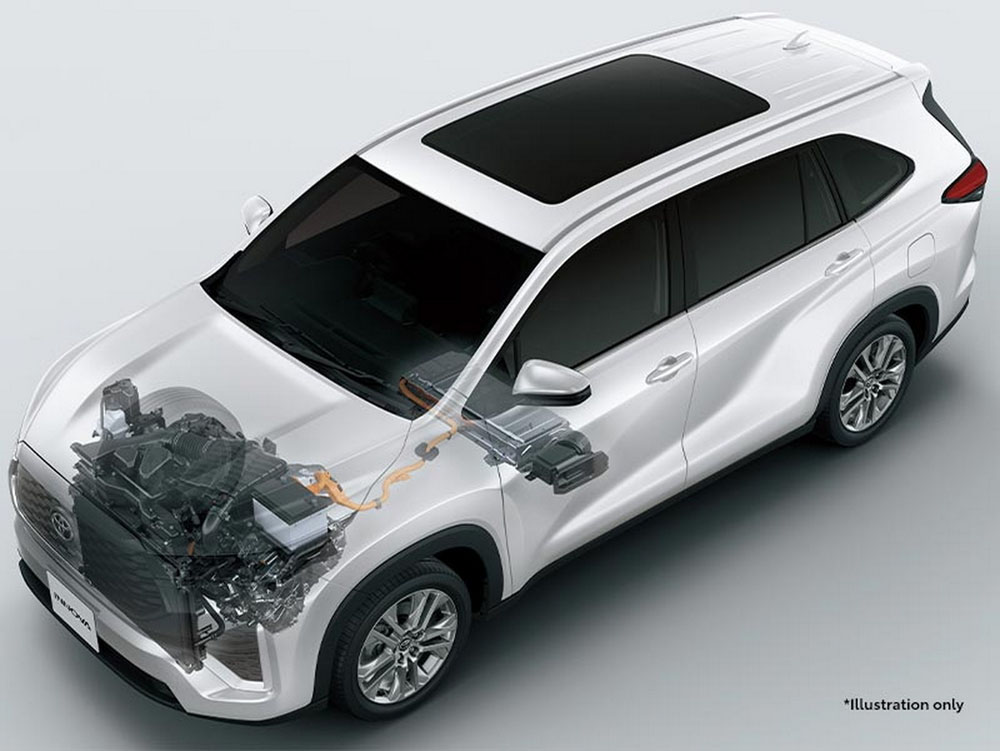 Toyota Innova Zenix. Imagen radiografía mecánica híbrida.