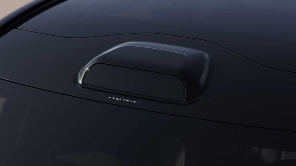 Volvo EX90: el SUV eléctrico sueco se presenta en pocos días 1 Motor16 Volvo EX90. Imagen detalle radar LiDAR.