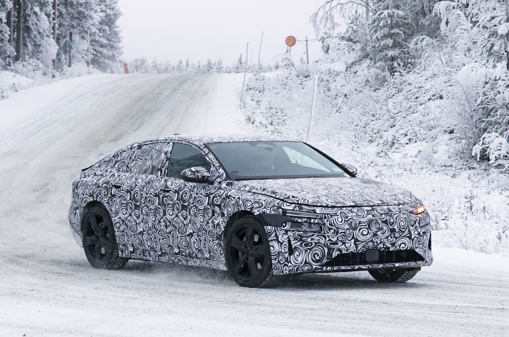 El Audi A6 e-tron ya tiene cara y 'ojos' 6 Motor16 Audi A6 e tron production lights 3 Motor16