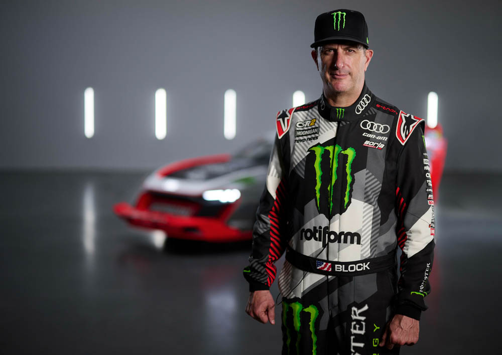 Ken Block y su Audi S1 e-tron quattro Hoonitron.
