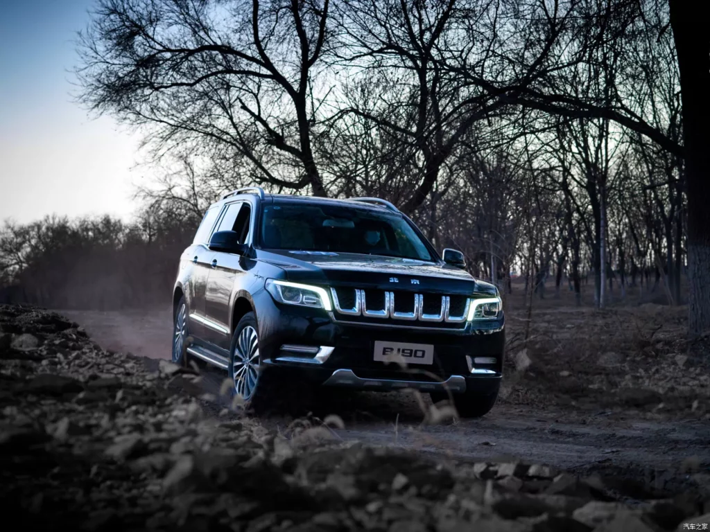 BAIC BJ90. Imagen movimiento off-road.