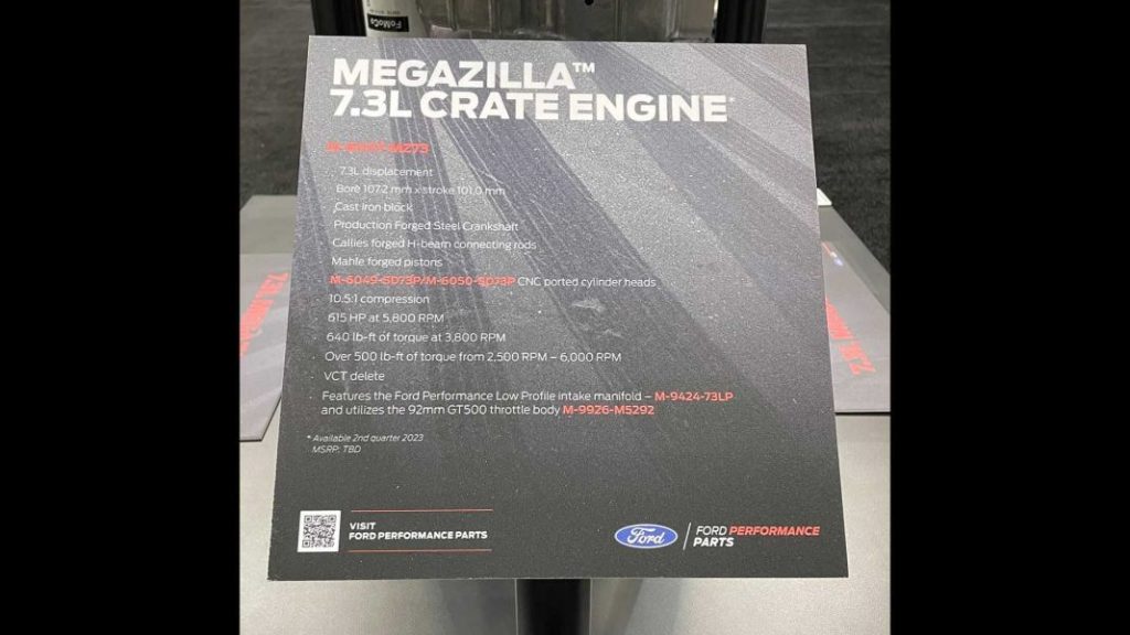 Megazilla: la última bestia de Ford Performance es este 7.3 V8 1 Motor16 Megazilla. Imagen detalles técnicos.