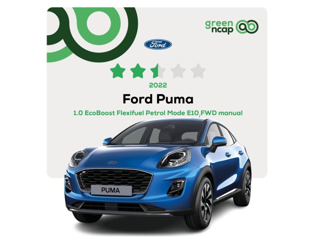 Ford Puma: la versión de bioetanol el más eficiente según Green NCAP 1 Motor16 Ford Puma Green NCAP. Imagen.