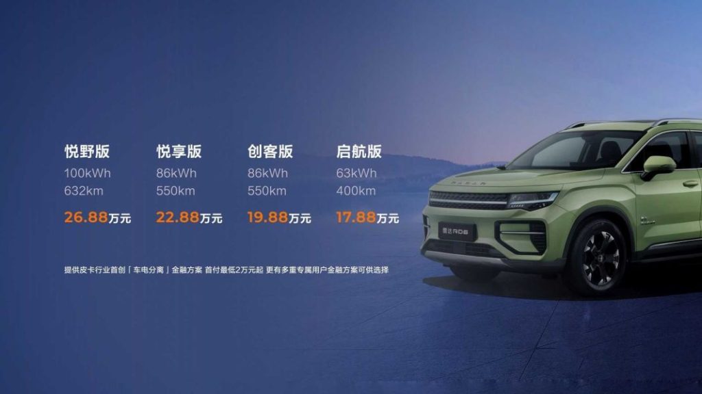Geely Radar RD6. Imagen precios China.