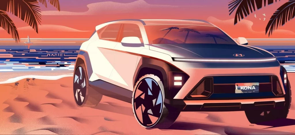 2023 Hyundai Kona bocetos exterior 1 Motor16