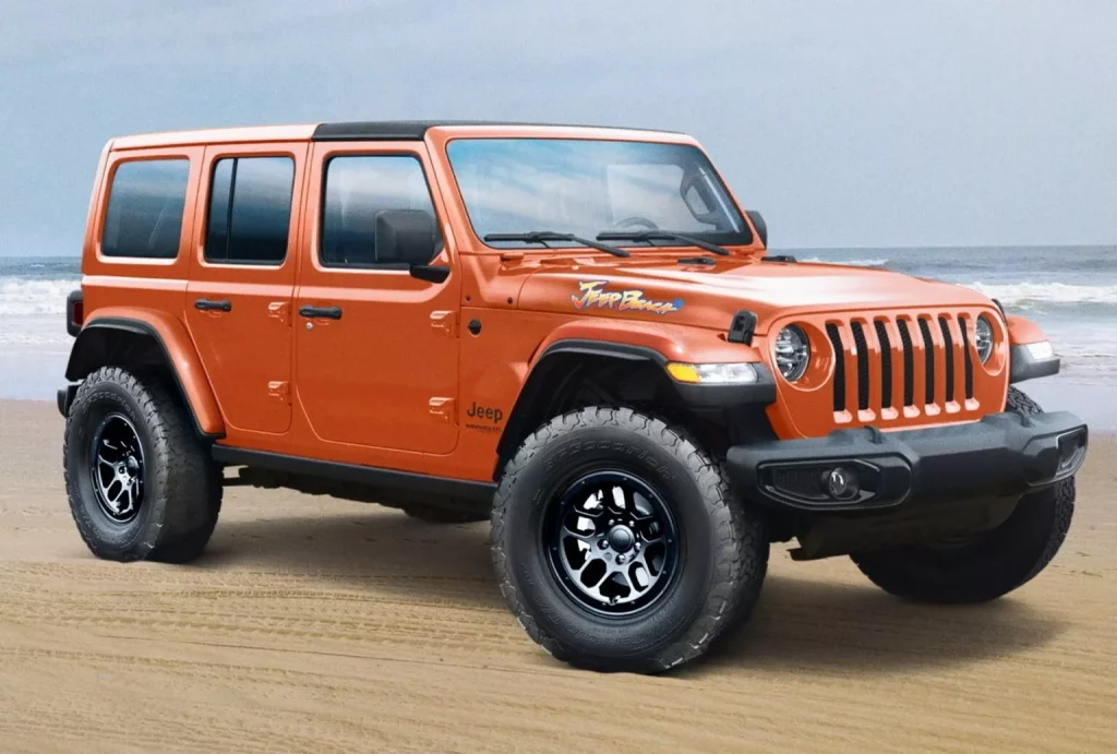 Jeep Wrangler Jeep Beach. Imagen estática.