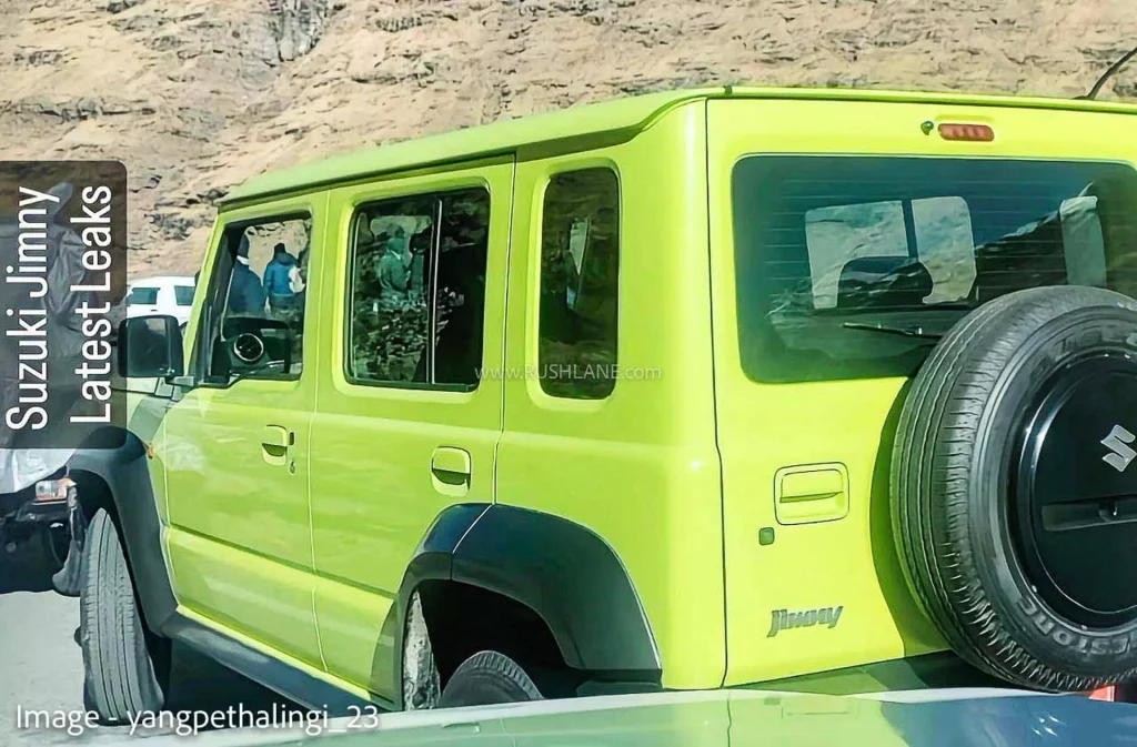 Suzuki Jimny 5 puertas. Imagen detalle en India.