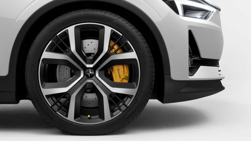 Polestar 2 Performance Pack. Imagen detalle llanta.