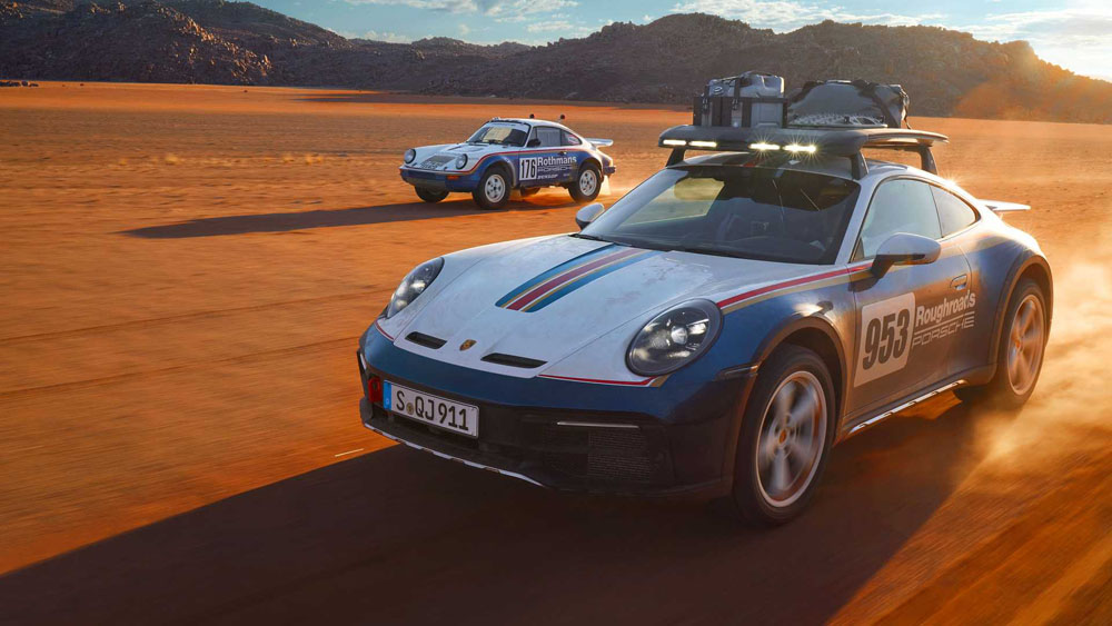 Porsche 911 Dakar. Imagen movimiento Rally Design.