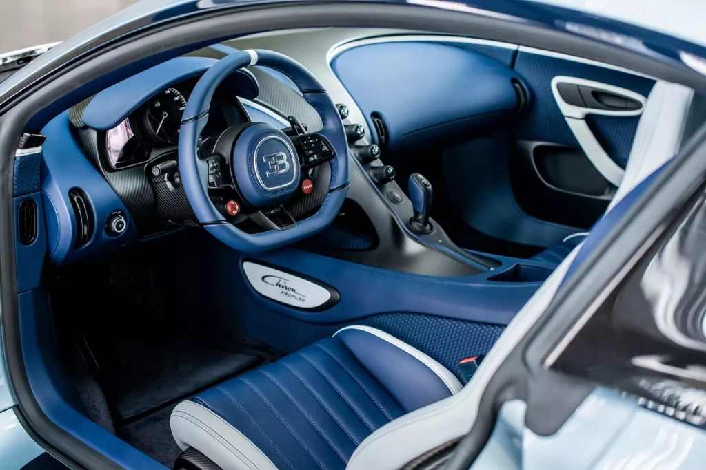 Bugatti Chiron Profilée. Imagen interior.