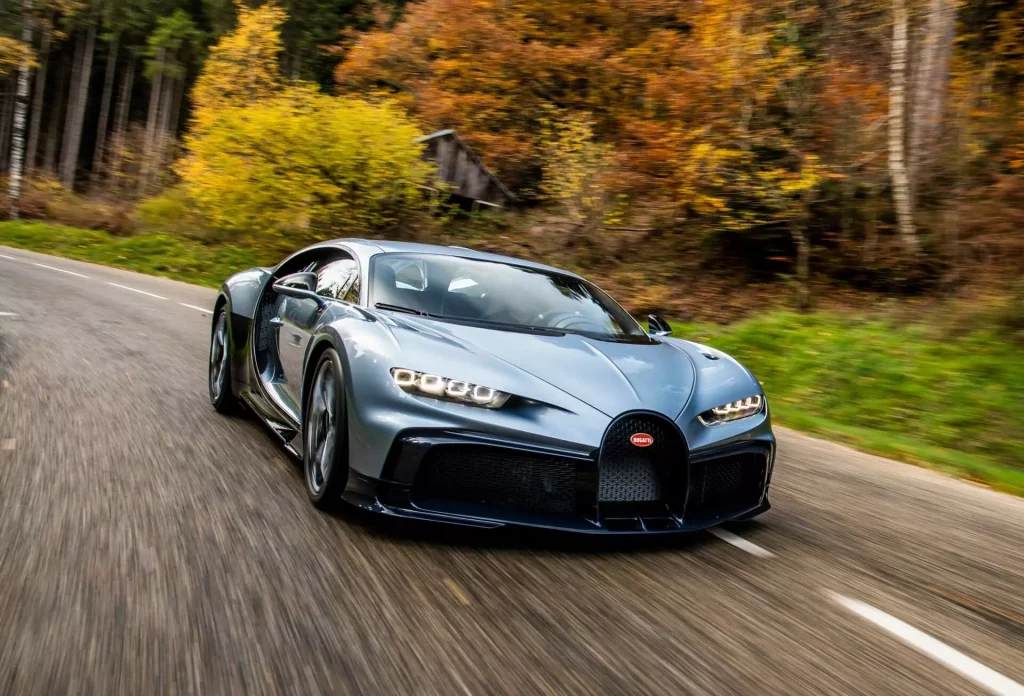 Bugatti Chiron Profilée. Imagen movimiento exterior.