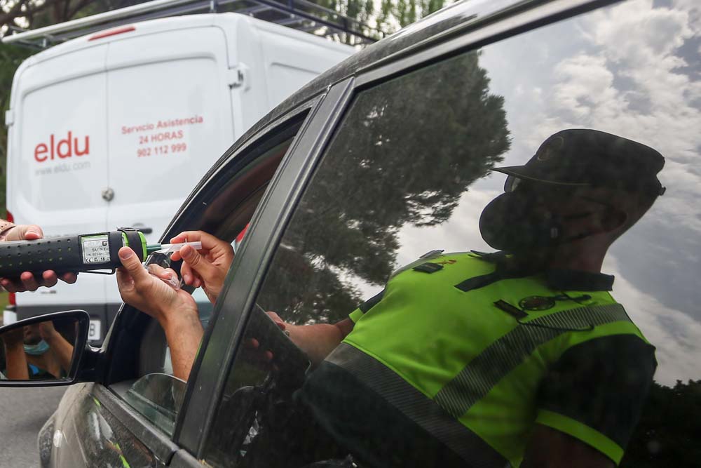 Control de alcoholemia de la DGT.