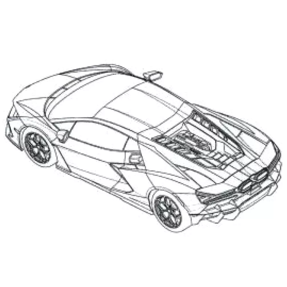 2023 Lamborghini Aventador Teaser. Imagen trasera.
