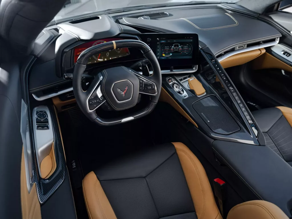 2023 Chevrolet Corvette E-Ray. Imagen interior.